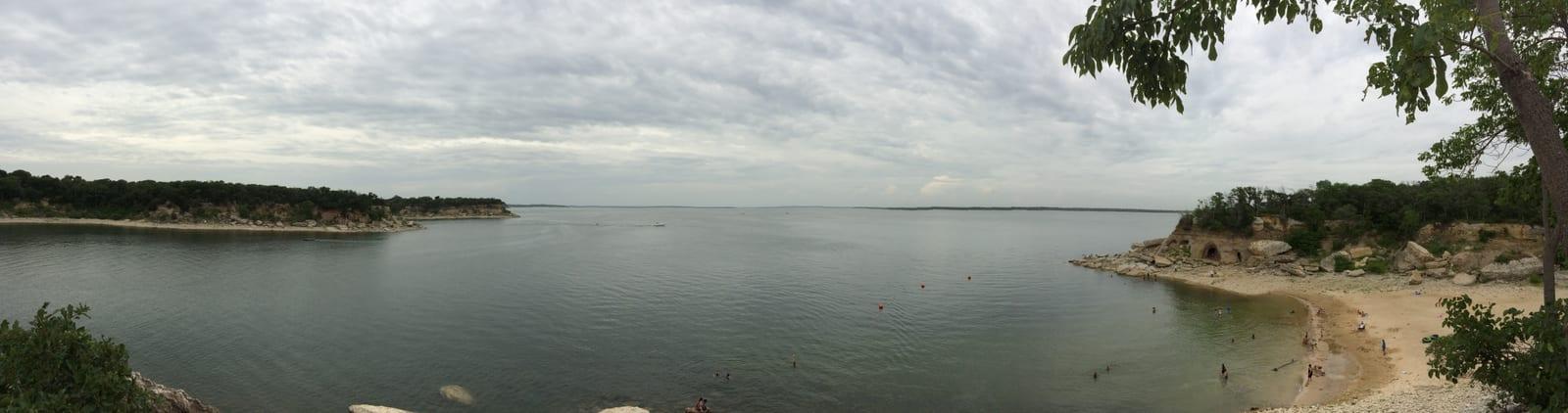Lake Texoma seen from Eisenhower State Park in Grayson County, Texas.