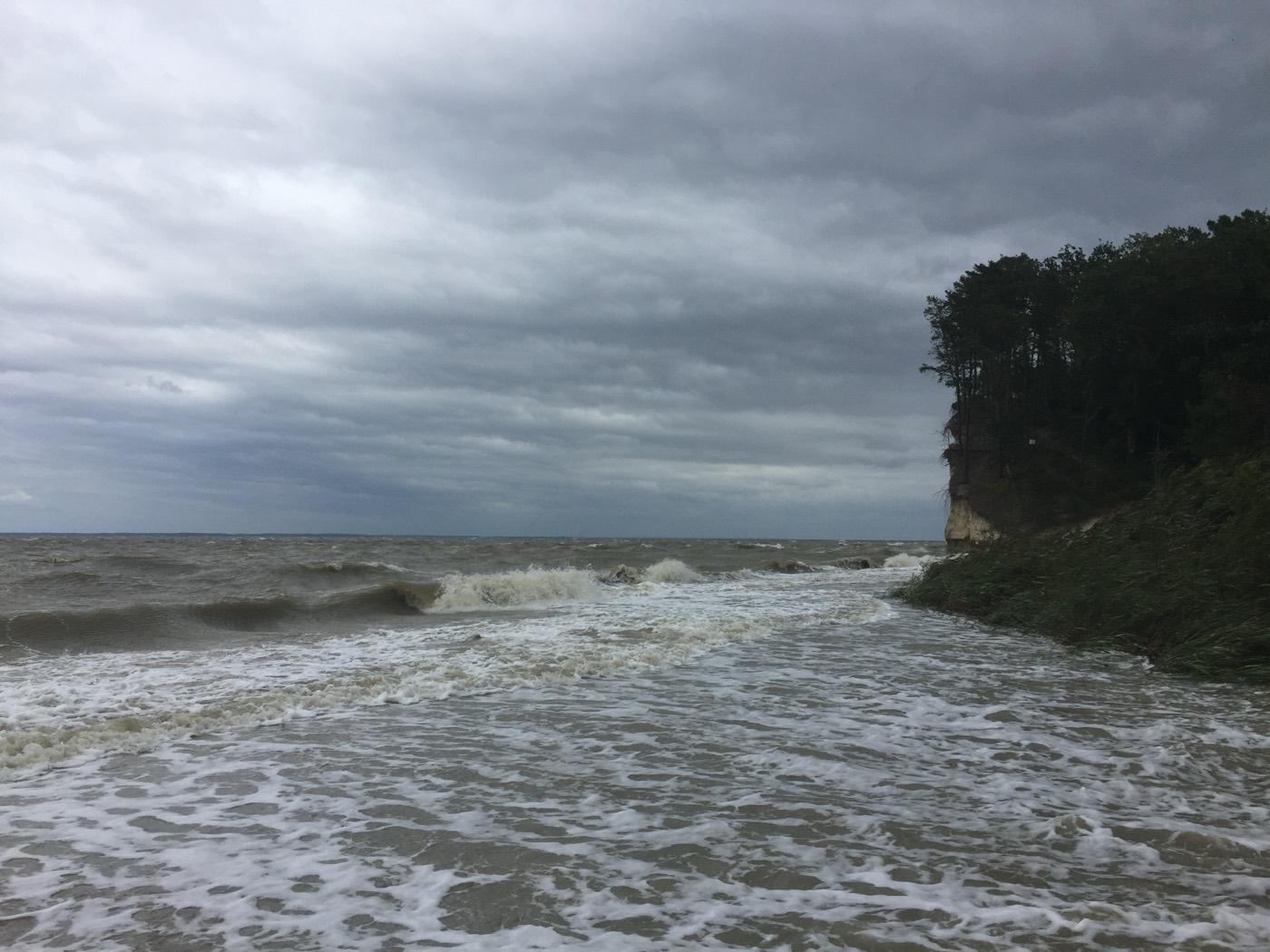 The shoreline at Fossil Beach, Westmoreland State Park, Virginia.