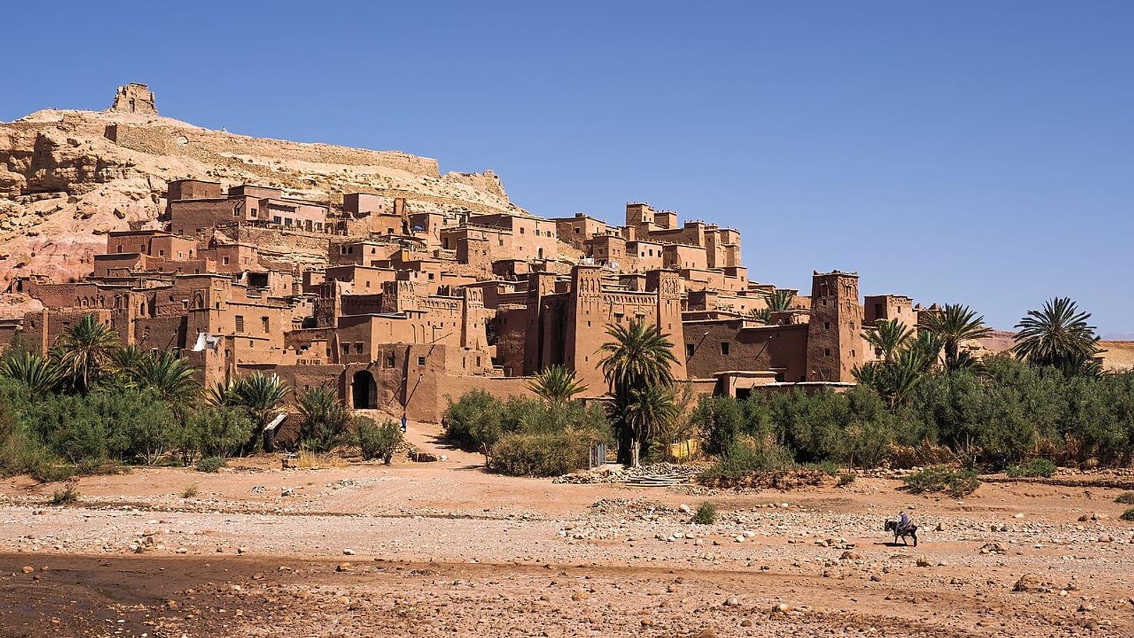 Ait Benhaddou Echinoid Site Ouarzazate Morocco
