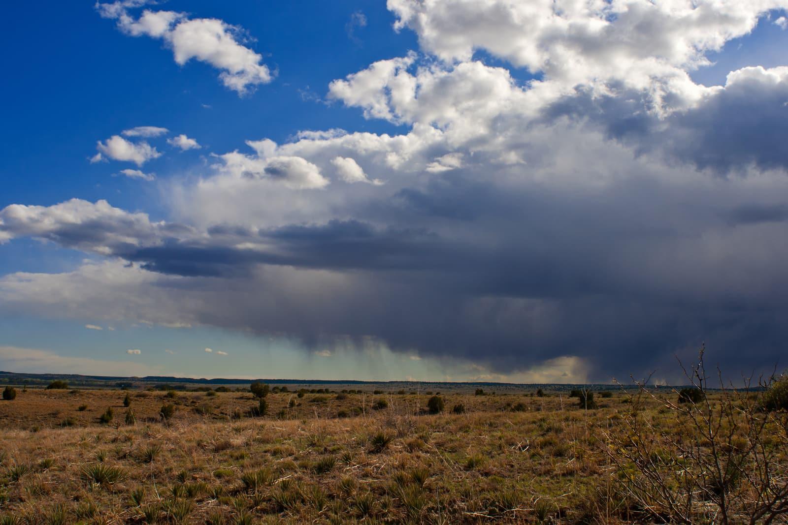 Black Mesa rising above the shortgrass plains at Black Mesa State Park, Cimarron County, Oklahoma.