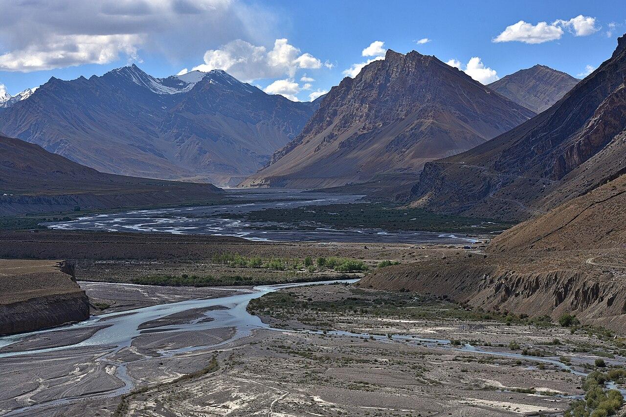 Spiti River above Kaza, Lahaul and Spiti Dist, Himachal, India