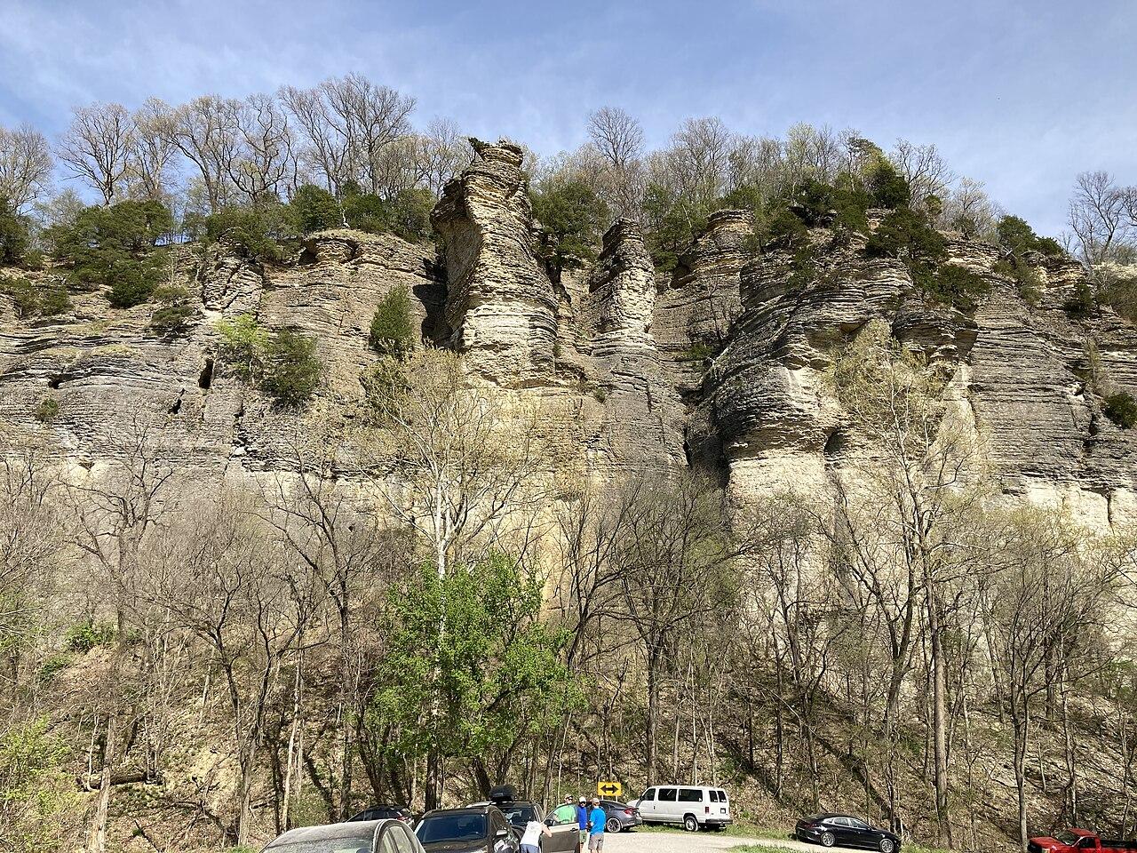 A view of (part of) the Pine Hills Escarpment, in the LaRue-Pine Hills/Otter Pond Research Natural Area of the Shawnee National Forest